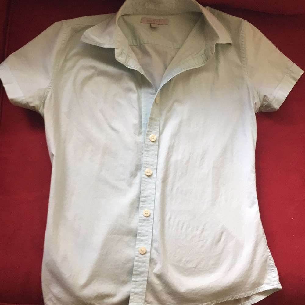 Like new silk button down top size S
